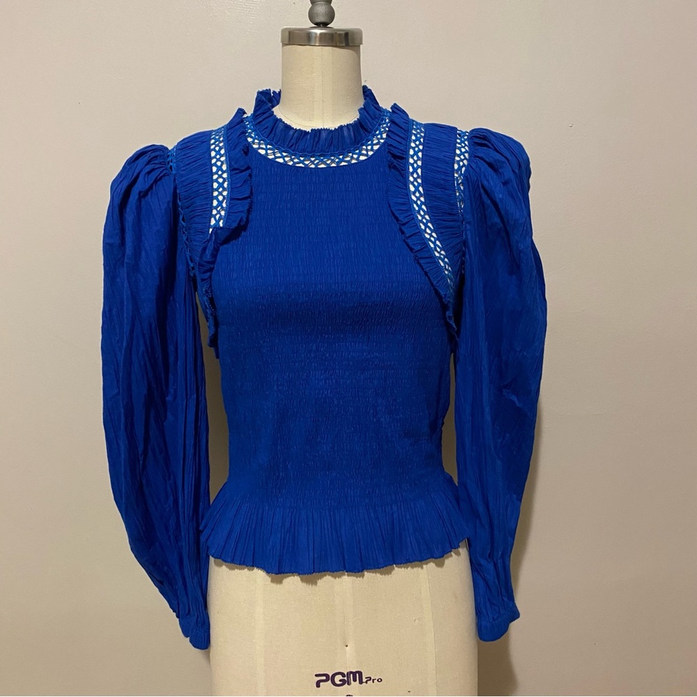 Sample Sea NY Paco smocked top.